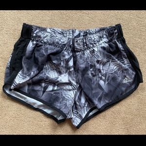 Adidas Black and White Running Shorts